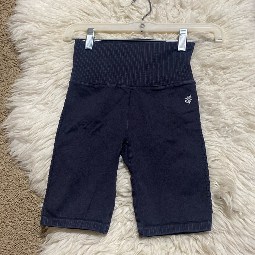 Free People Movement Womens Good‎ Karma Bike Shorts Size XS/S Black